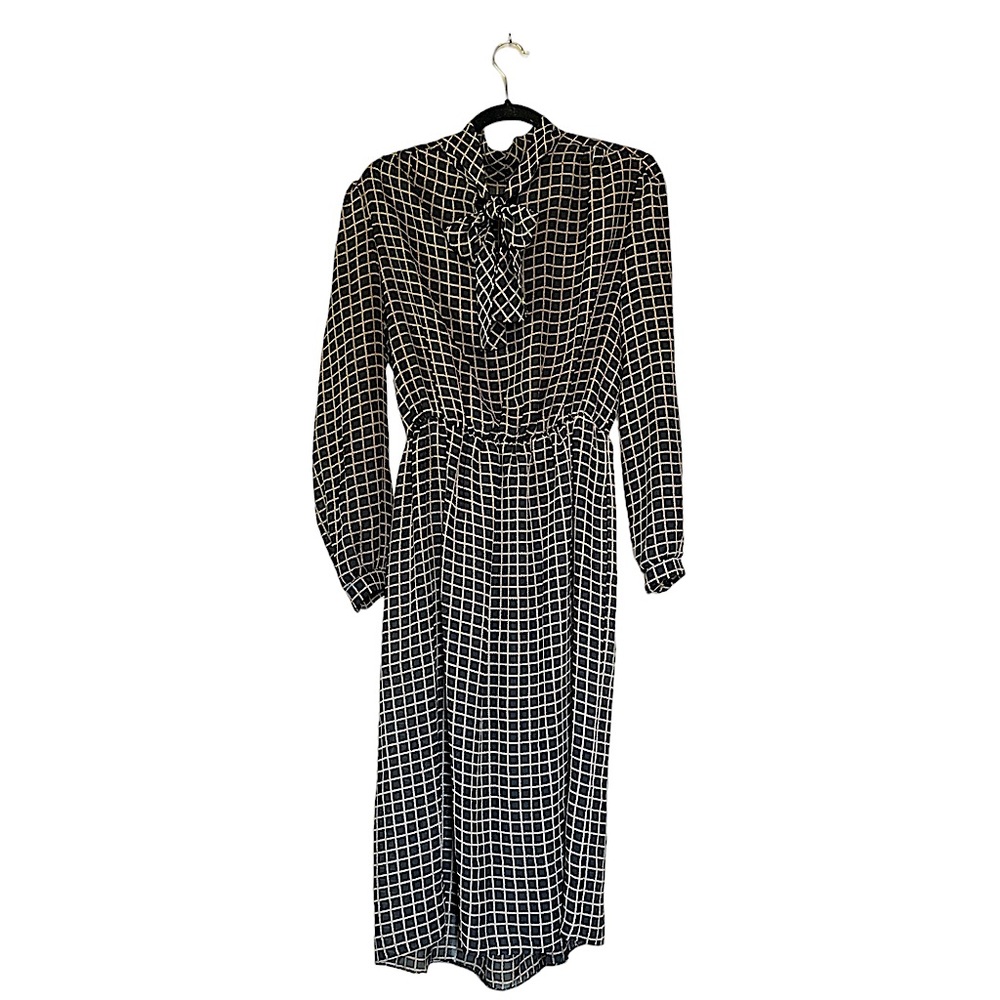 Vintage Sheer Midi Dress, Size L